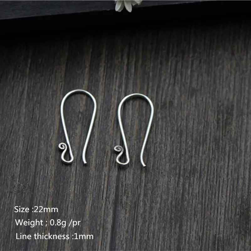 Buyee 925 Sterling Silver DIY Earring Accessorie Wire Ear Hook Earring Components DIY Earring Jewelry Making Jewelry Findings