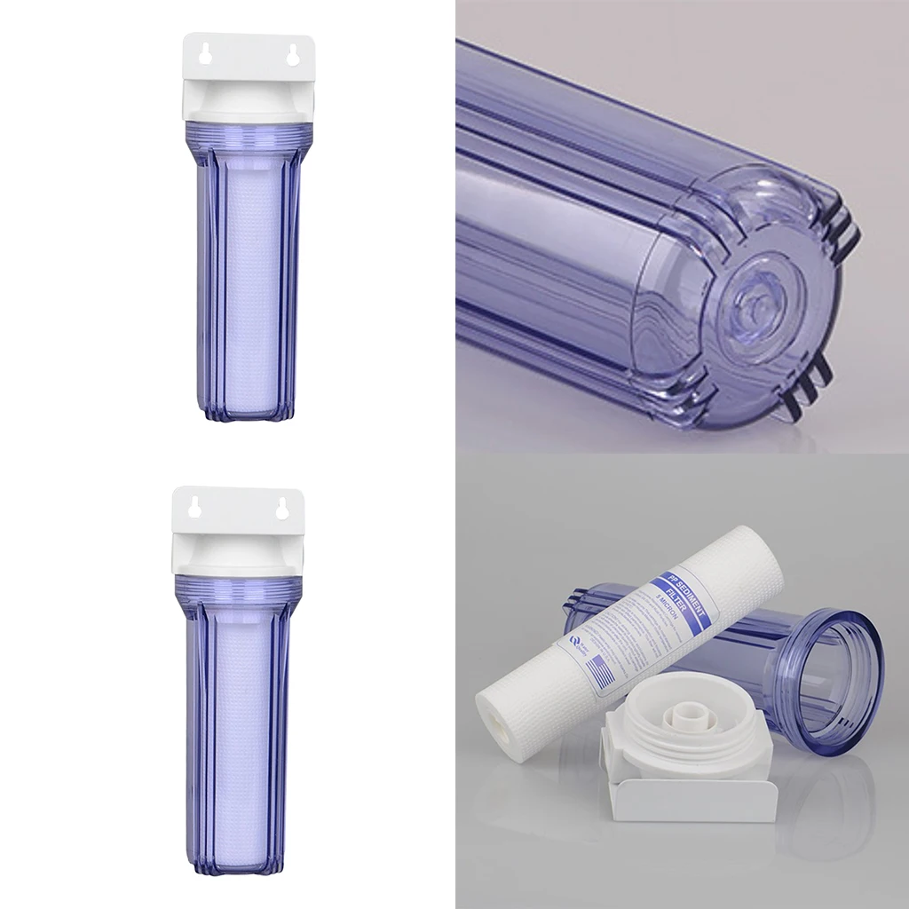 10 inch Whole House Single Stage Water Filter with Multi PP Cotton Gradient Sediment Filter Purifier