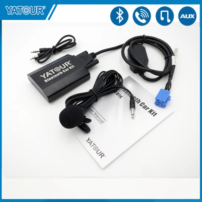 Yatour odbiornik Audio Bluetooth do samochodu AUX Stereo do RD3 Peugeot Citroen RB2 RM2 Van-bus odtwarzacz Mp3 zmieniarka CD adapter YTBTK