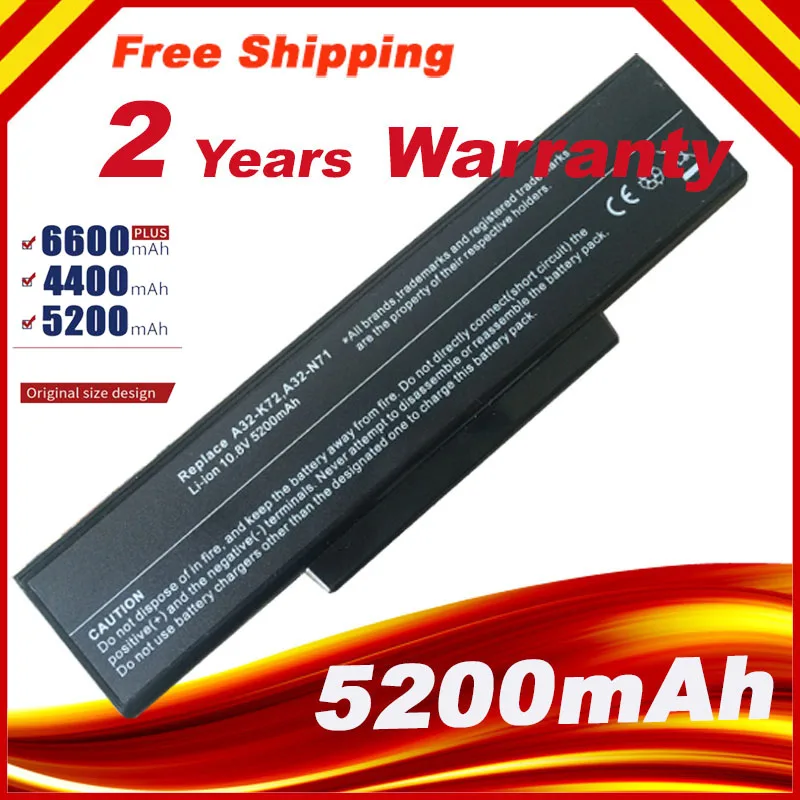 

A32-K72 Laptop Battery for ASUS K72Y K73 K73B K73BR K73BY K73E K73J K73JK K73S K73SD K73SJ K73SM K73SV K73T