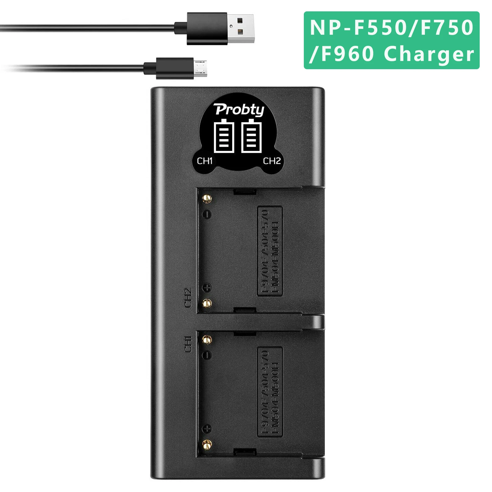 LP-E6 LP-E8 LP-E12 LPE6 NP-FW50 NP-F550 NP-W235 NP-BX1 EN-EL14 EL14 EN-EL15 EN-EL23 LED Camera Battery Dual Charger image 3