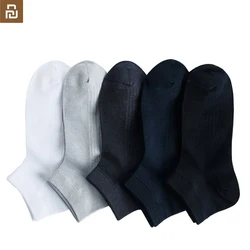 5 pares youpin 365wear primavera e verão respirável antibacteriano masculino meias comfrotable macio prata ion antibacteriano novo