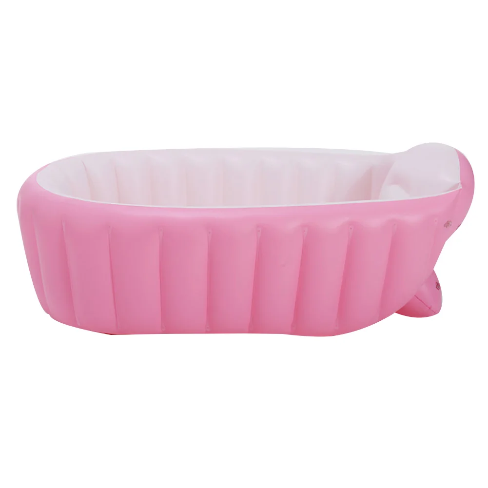 Portable Inflatable Baby Bathtub Foldable Baby Inflatable Bathtub Side Pocket Baby Bathtubs Shower Basin Baby Shower Bathtub