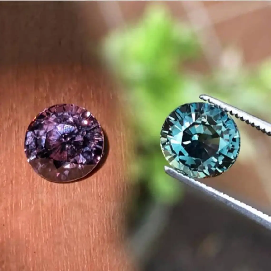 5mm Alexandrite Multi Color Change Faceted Loose Round Shape Alexandrite Gemstones