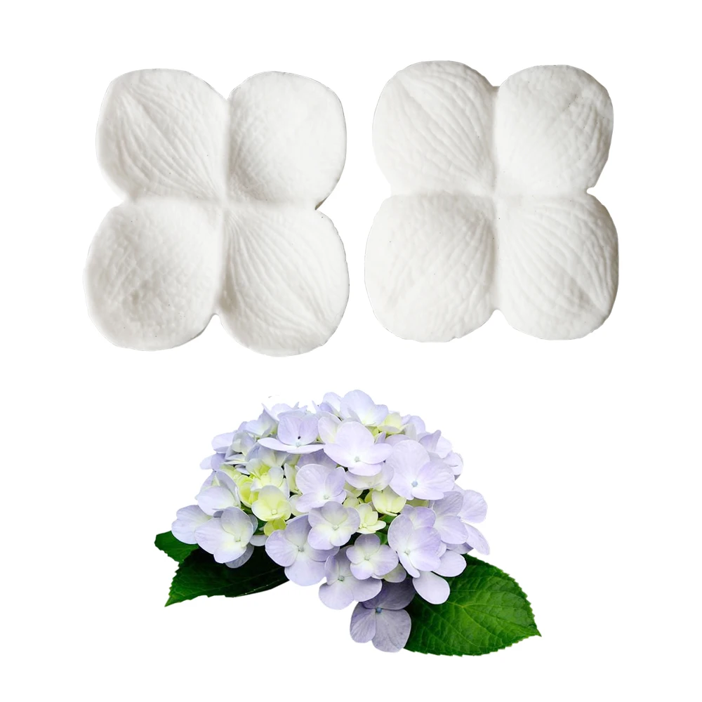 New Hydrangea Flower Veiner Silicone Mold Fondant Cake Decorating Tools Clay Gumpaste,Sugarcraft Handcraft MouldsM2719