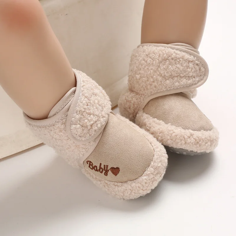 Newborn Winter Infant Shoes Baby Girl Boy Bow Knot Baby Boots Casual Sneakers Non-slip Soft Soled Walking Shoes Age for 0-18M