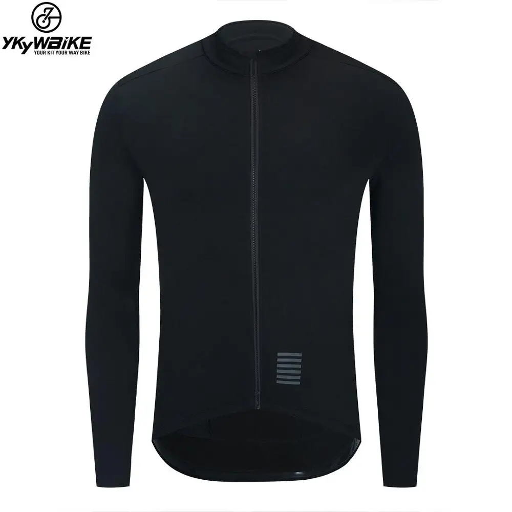 YKYWBIKE WINTER-JACKE Thermo-Fleece Herren Fahrradjacke Langarm Radfahren Fahrradbekleidung schwarz Nadel Jep Byd Byd Antara 3