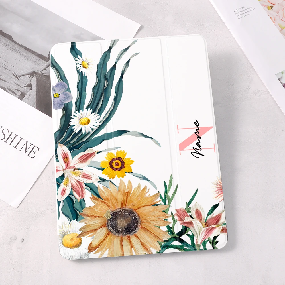 Чехол для ipad Air 4, iPad Pro 2020, 10,5, с цветочным рисунком, 10,2 дюйма, 7-го поколения, 12,9 дюйма, Pro 2018 Mini 4, 5