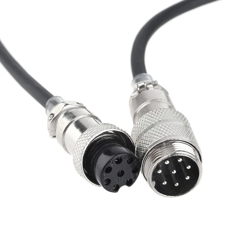 8Pin Coiled Mic Microphone Extension Cable 8 Pin Aviation Male to Female For Yaesu ICOM KENWOOD Radio Walkie Talkie Accessories