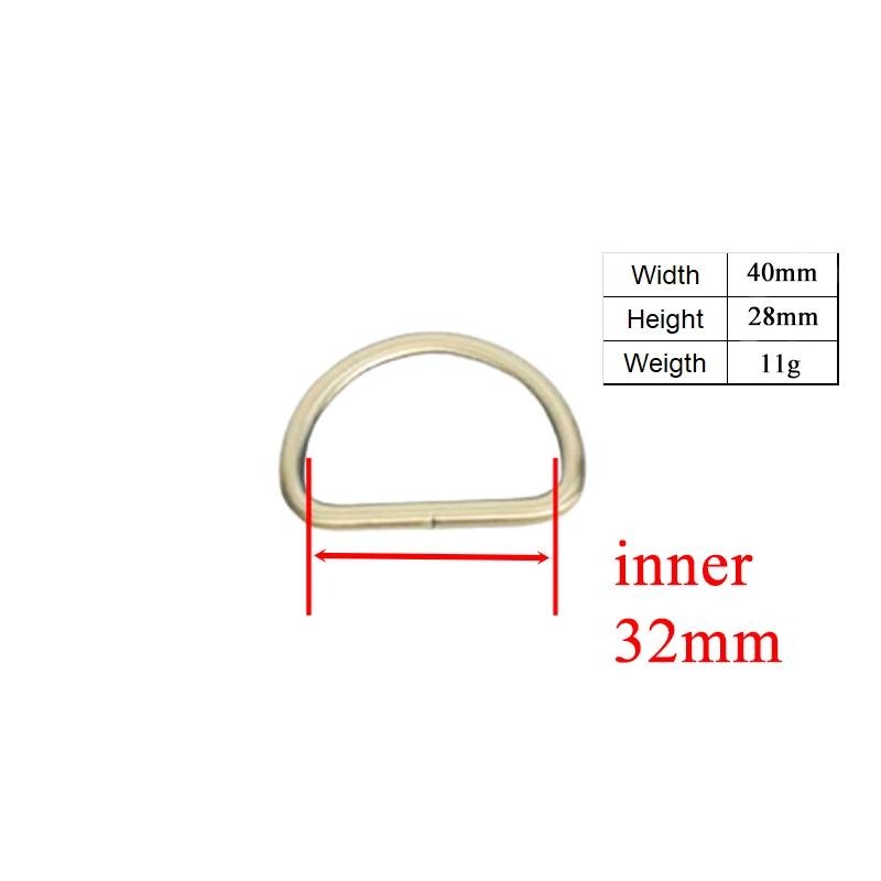 1pc Non-welded nickel plated hardware D ring for garment luggage backpack cat dog collar DIY accessory 8 Colours 30mm 5 sizes