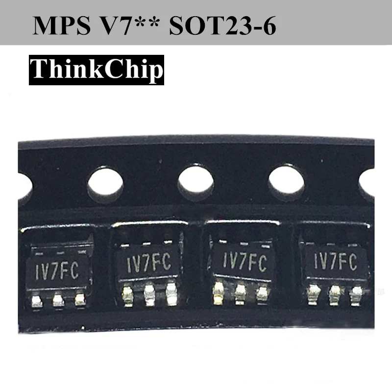 (10pcs) MPS V7EJ V7** V7beginning SOT23-6 Step-Down Converter