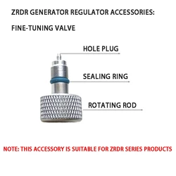 ZRDR carbon dioxide regulator carbon dioxide generator DIY system control valve accessories, adjust the size of CO2 output flow