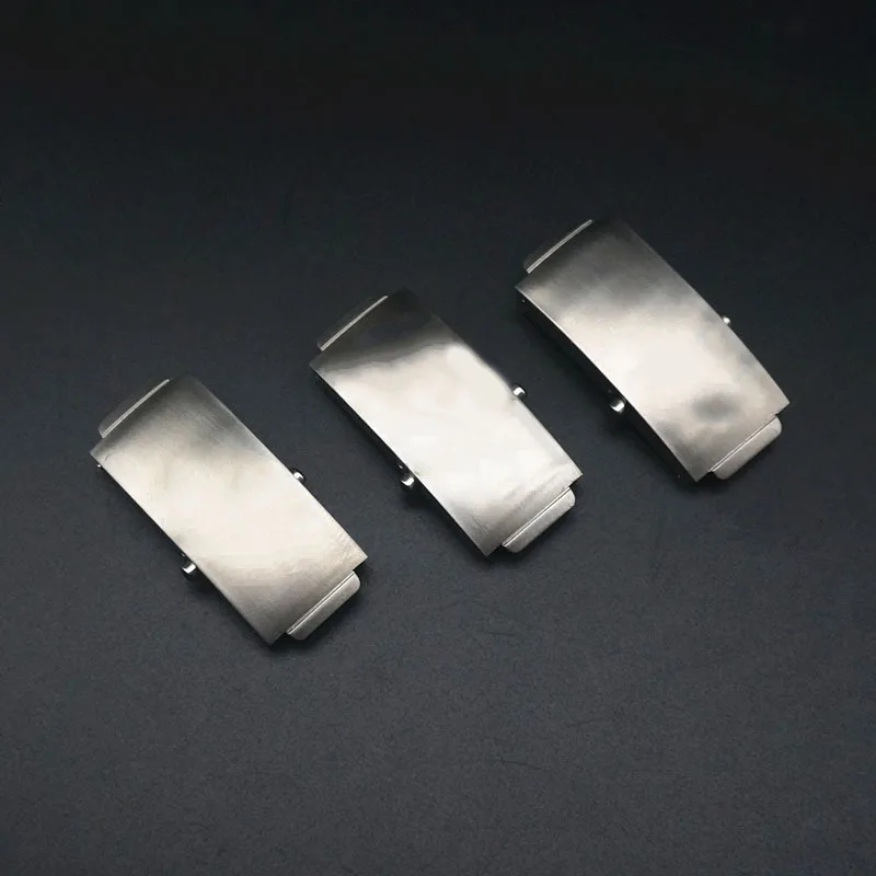 Substitute buckle Seamaster Speedmaster double push folding clasp solid steel strap buckle 18 20mm