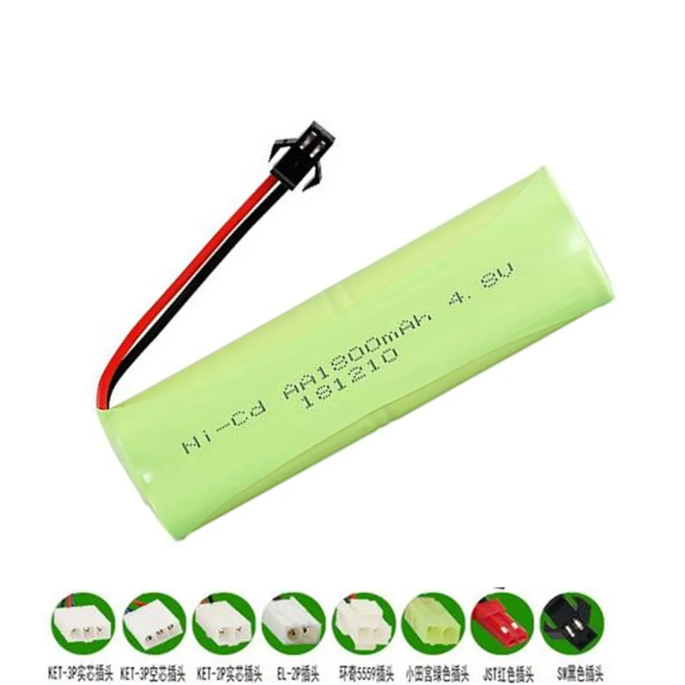 4.8v 1800mah NI-CD bateria AA 4.8v ładowalny akumulator na zabawki zdalnie sterowane zbiorniki łodzi samochodowych roboty pistolety Moder części 4.8v 1 sztuk