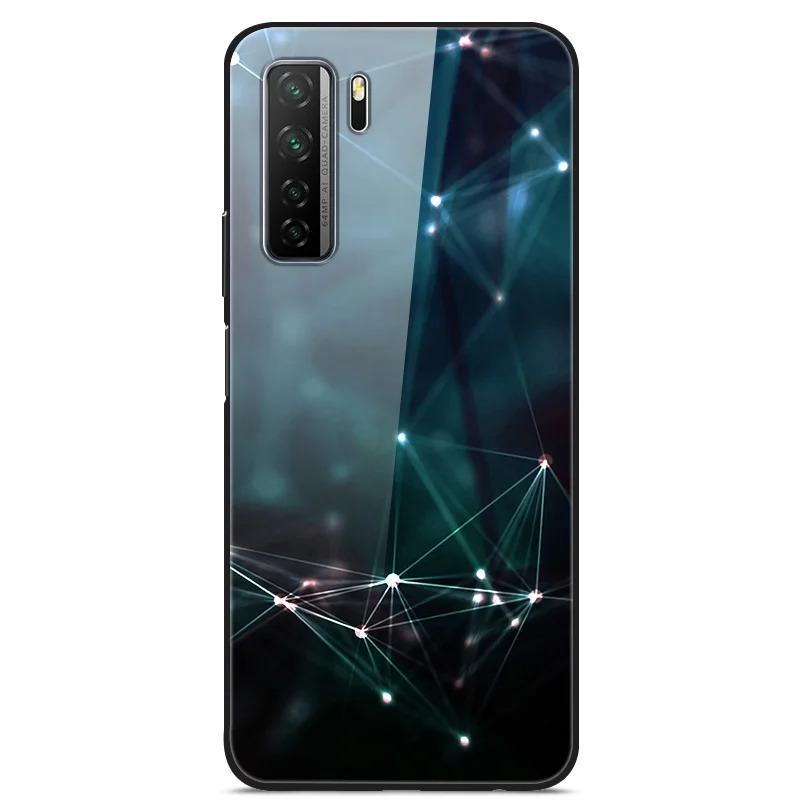 Tempered Glass Case For Honor 30s Case Glass Back Cover For Honor 30s Phone Case Honor30s 30 s Funda For Huawei Nova 7 SE Case