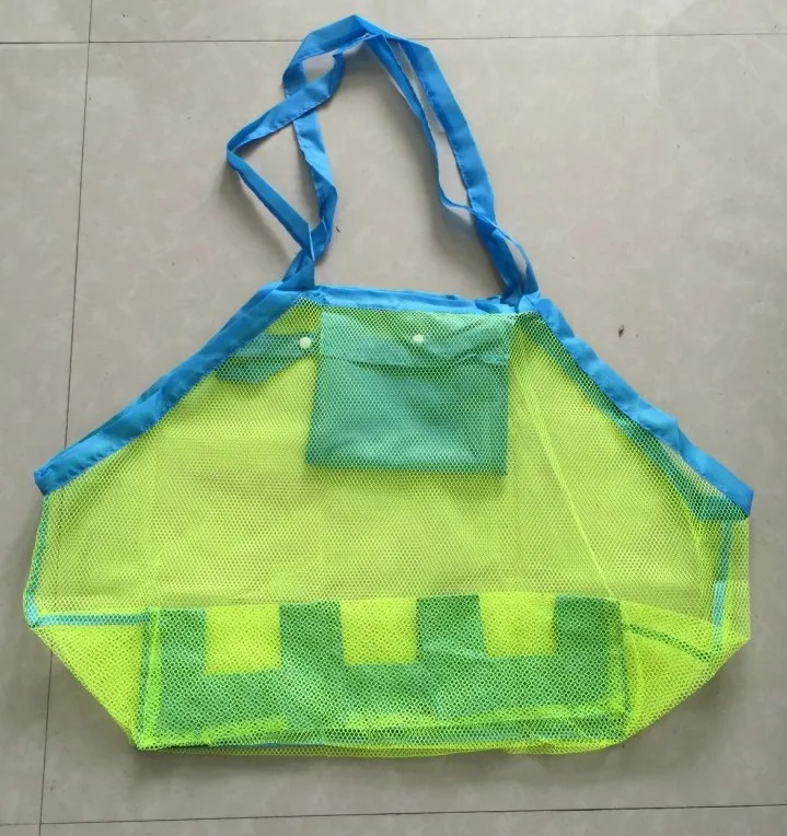 Giocattoli da spiaggia per bambini all\'aperto borsa di stoccaggio rapida strumento di sabbia di scavo borsa di immagazzinaggio di ingombro borsa da