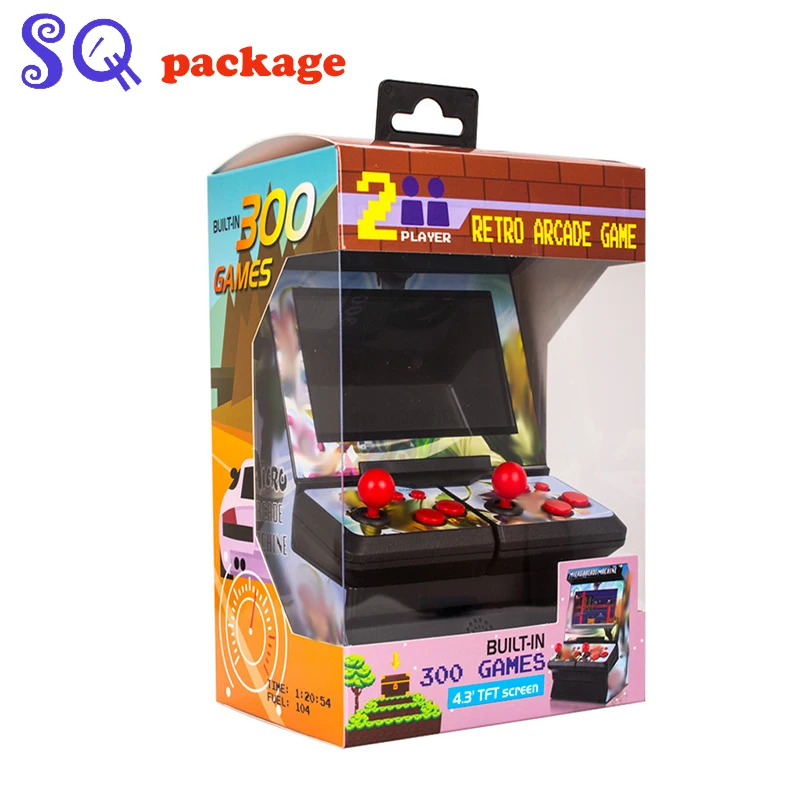 Mini handheld Slot machine 4.3 inch classic arcade console Built-in 300 games Big screen TV wireless doubles game machine