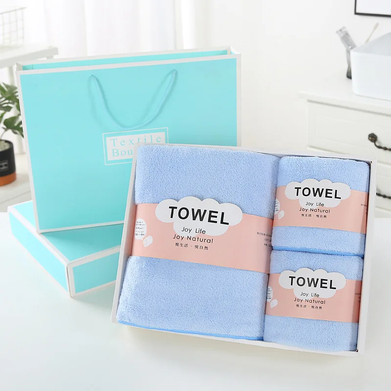 Swimming Towels Toilet Towel Cover Microfiber-based Beach Towel Thickened and Enlarged Set Quick Dry Towel with Gift Box