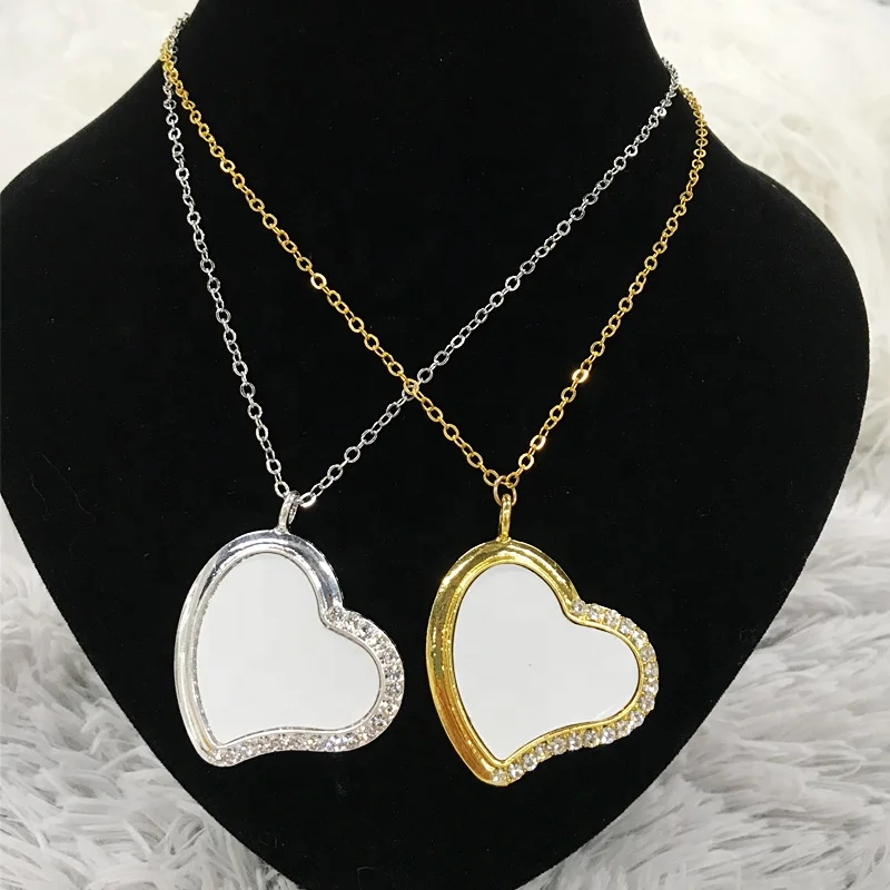 Free Shipping 5pcs/lot Sublimation Blanks Alloy Necklace Jewelry Blanks For Valentine's Day Gifts/Memorial Goods