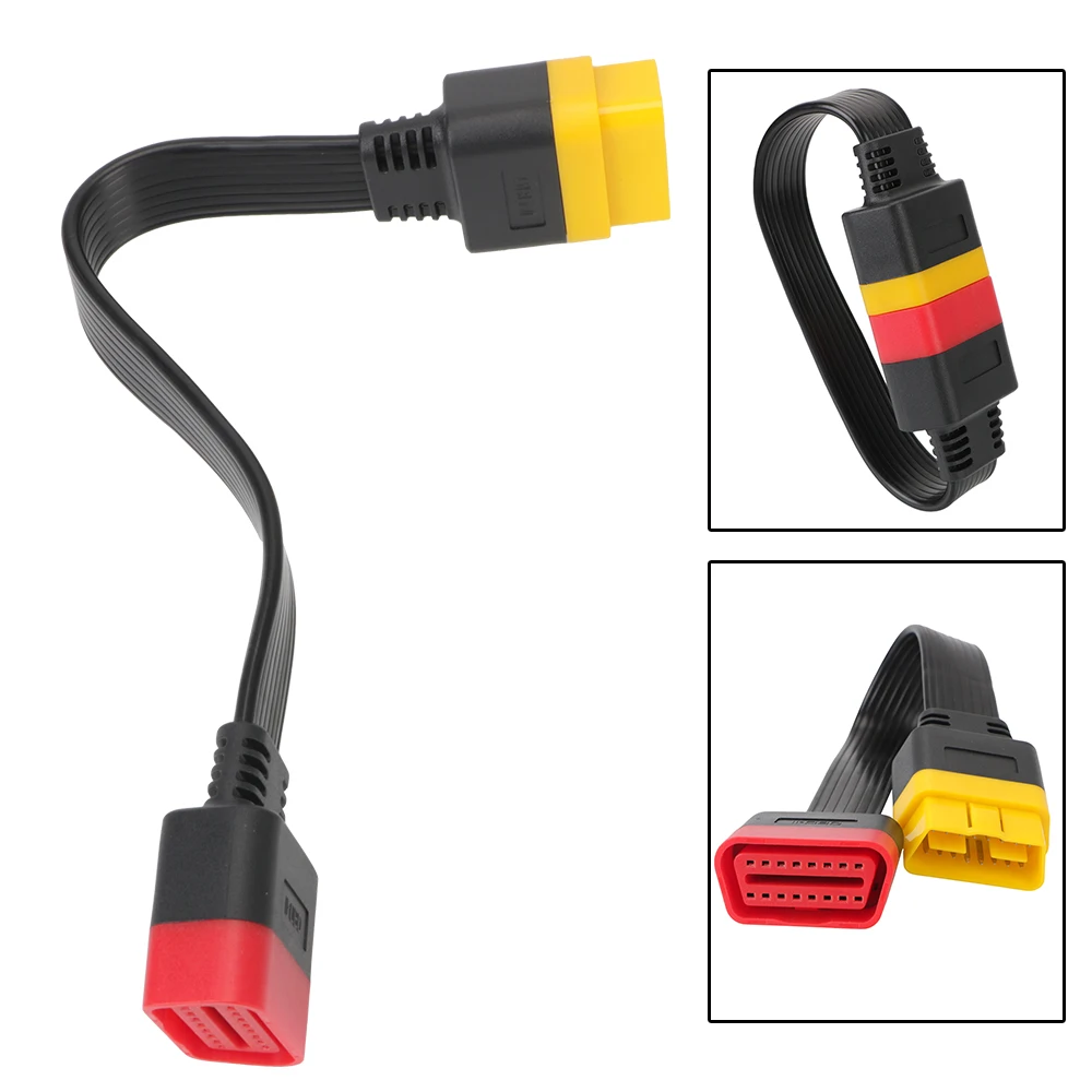 16 PIN Male to Female ELM327 Car Diagnostic Connectors 32cm OBDII Extension cable OBD2 Scanner Extended Adapter