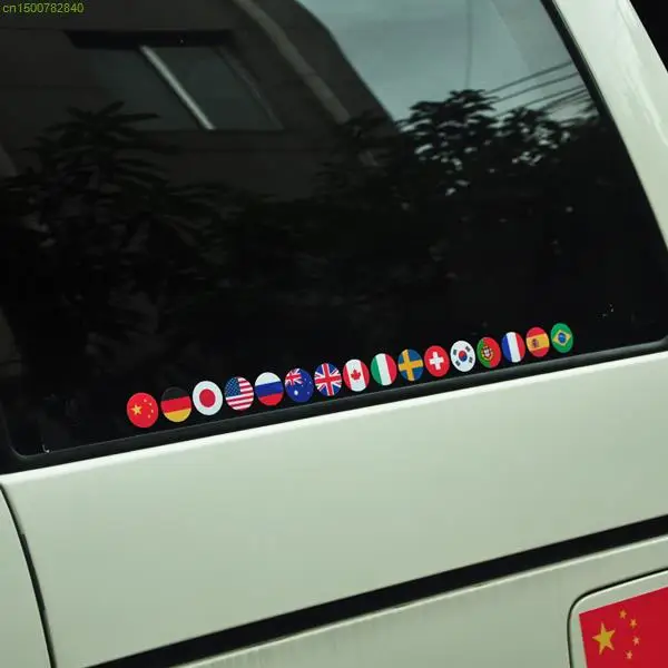 Brazil Flag Design Vinyl Sticker On Car Personality Doodle Car Body Decor Stickers and Decals DIY Car Accessories styling