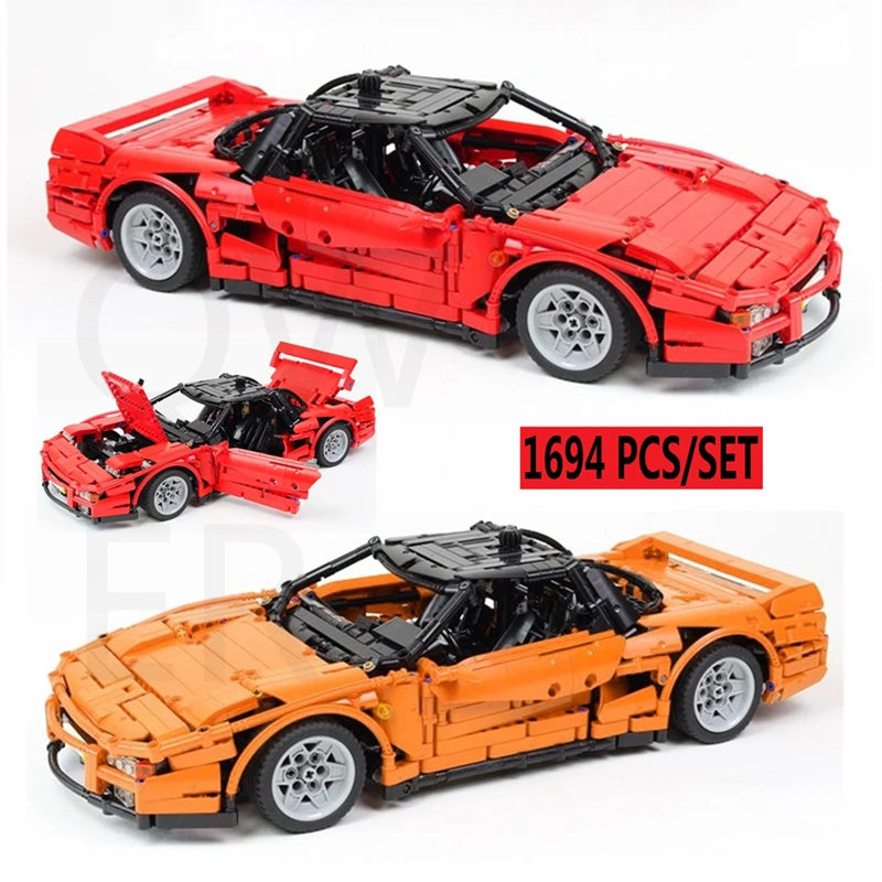 2021 New Hondo 90' NSX Sports Car Building Blocks Set Bricks Toys for Kids Gifts Compatible with LeGINGlys MOC-13794 DIY Boys