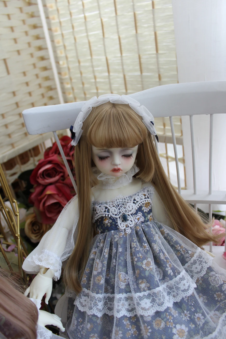 إكسسوارات ملابس BJD بمقياس 1/6 1/4 1/3 فستان فضفاض لطيف على الطراز الغربي لدمية BJD/SD Blyth YOSD MSD SD13 C0514 #2