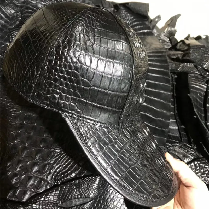 Authentic Alligator Skin Men's Hip Hop Headwear Baseball Cap