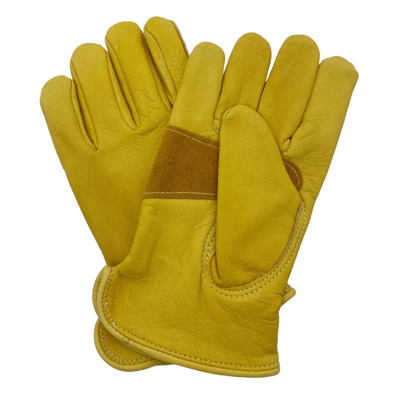 Safety Work Gloves Cowhide Leather Men\'s Driver Working Welding Gloves Safety Protective Sports MOTO Wear-resisting Glove 4021-1