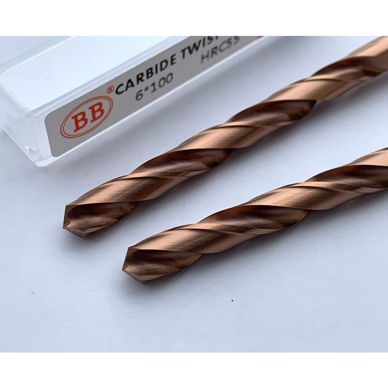 BB CNC Carbide Drill 100mm Long Length Tungsten Steel For Stainless Steel Metal Aluminum Copper 1PCS 3mm-15mm