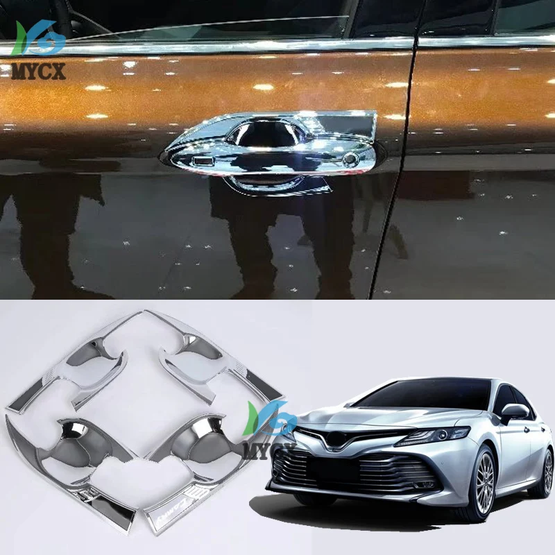 

High quality car armrest door bowl panel cover trim 4pcs for Toyota Camry XV70 2018 2019