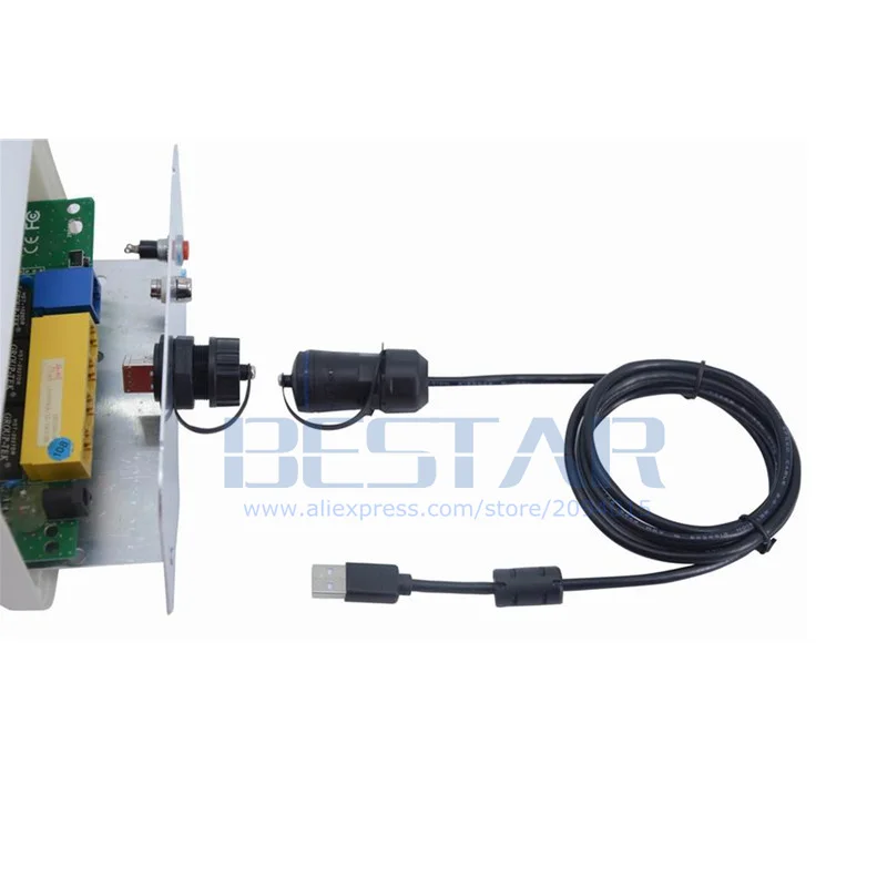 USB 2.0 Extension Cable IP68,อุตสาหกรรม USB ประเภท A หญิงประเภท B หญิงขั้วต่อปลั๊กป้องกันฝุ่นหมวก