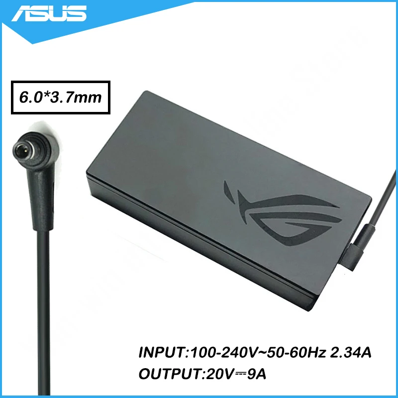 20V 9.0A 180W 6.0X3.7mm ADP-180TB H Laptop AC Adapter Power Charger For Asus ROG Zephyrus G14 GA401IV GA502 GA502D GA502DU