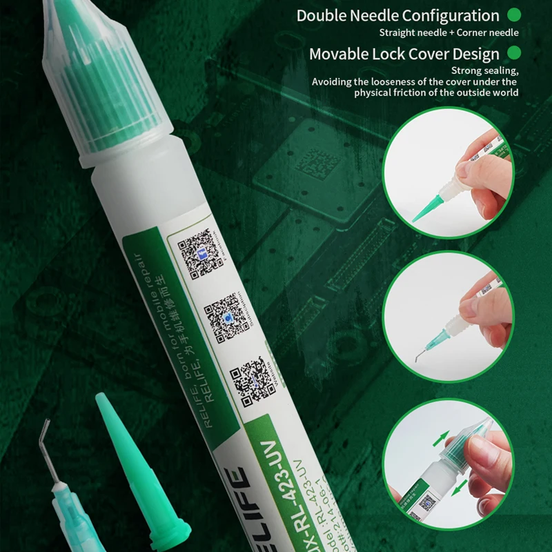 RL-426-UV 10ML Lead-Free liquid Soldering Flux Pen No-Clean Welding Advanced Flux for PCB BGA Mobile Phone Solder Repair Tool