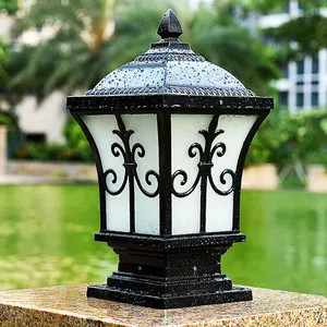 Avrupa tarzı sütun kafa lambası açık su geçirmez su geçirmez água hakkında kapı pervazı led bahçe lambası villa dekoratif peyzaj aydınlatma Avrupa'nın en çok satan 12, far stili, no. 10