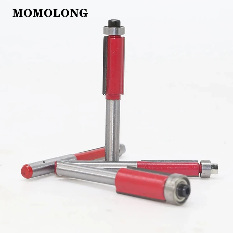 Flush Trim Bit Set Router Bit Bearing Cutting Edge 6mm(1/4