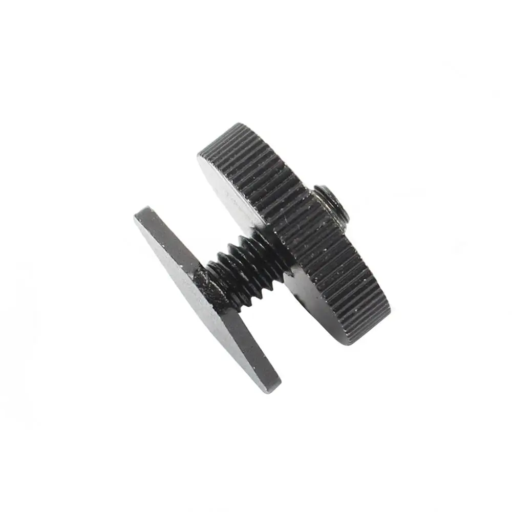 3/8 "M6 ~ 1/4" 5/8 인치 더블 콜드 슈 삼각대 마운트 스크류 플래시 마이크 핫슈 어댑터 (DSLR 카메라 사진 용 2 너트 포함)