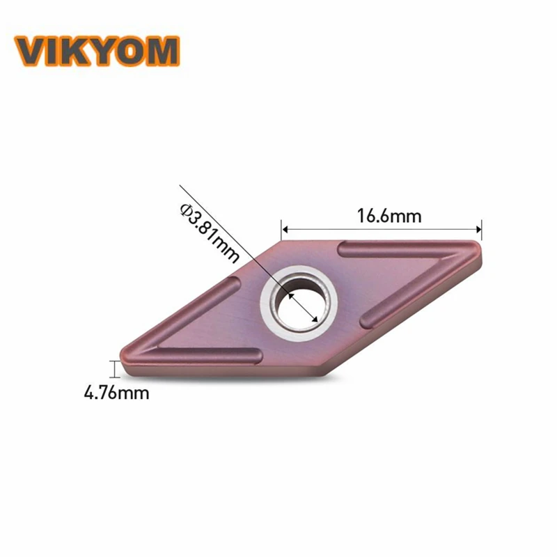 10 шт. CNC 35 ° ромба вставка VNMG160404-TM внешний токарный инструмент лезвие резец из нержавеющей стали токарный станок с ЧПУ