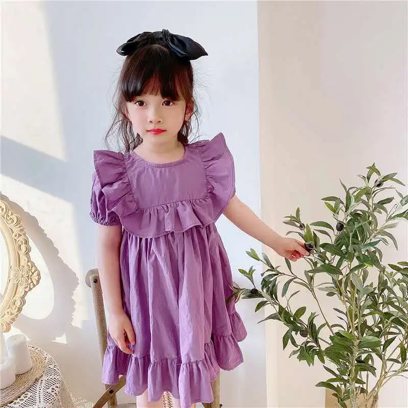 

Korean Children's Clothing Girls Lolita Dress Children'S Princess Dress Girls Baby Summer Children'S Clothing New Ruffled Long