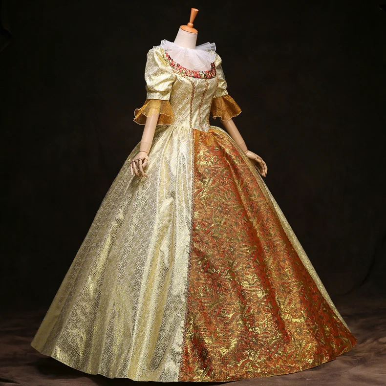 100% real venice carnival long medieval dress Renaissance ball Gown queen Victorian dress /Marie Antoinette/ Belle Ball