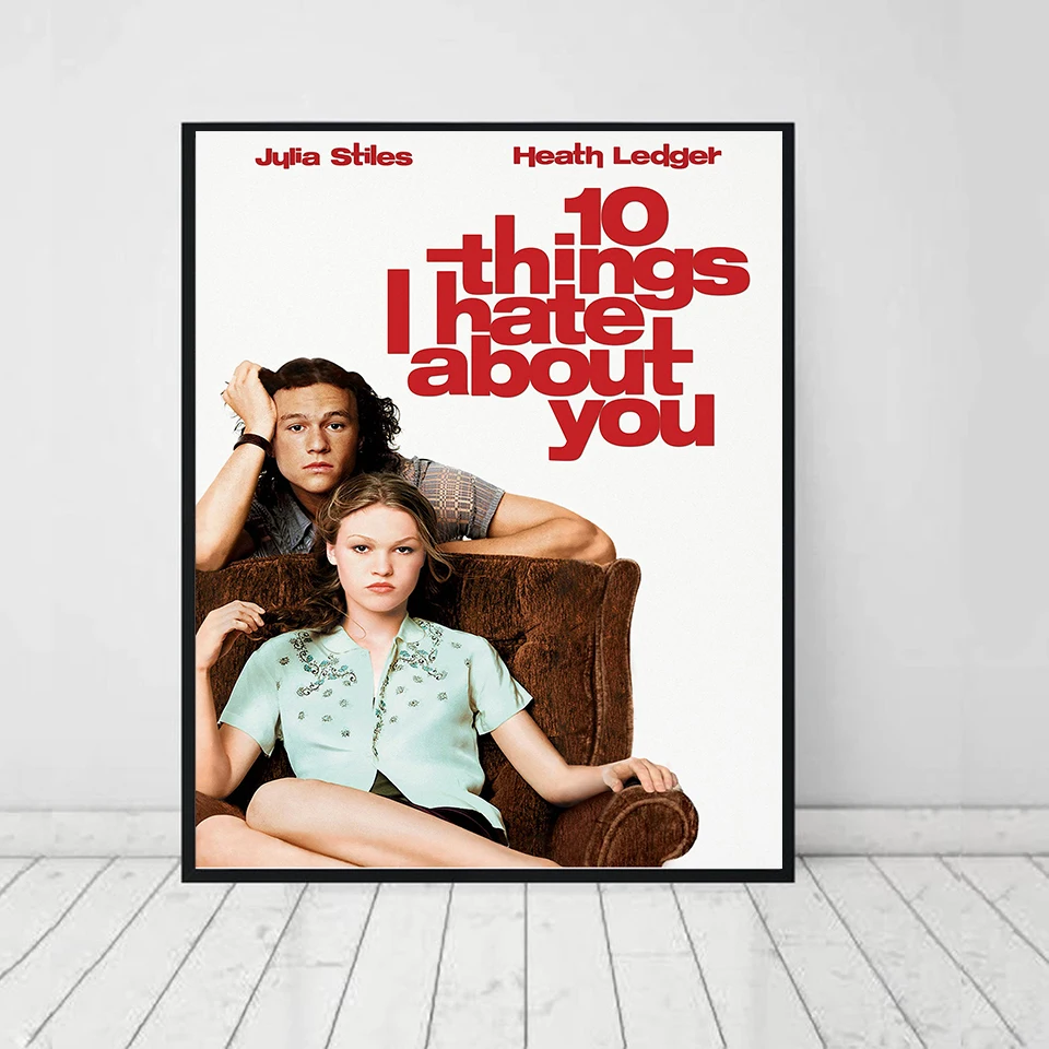 10 Things I Hate About You Movie Poster Canvas Painting Classic 90's Vintage Wall Film Art Print Picture Living Room Home Decor