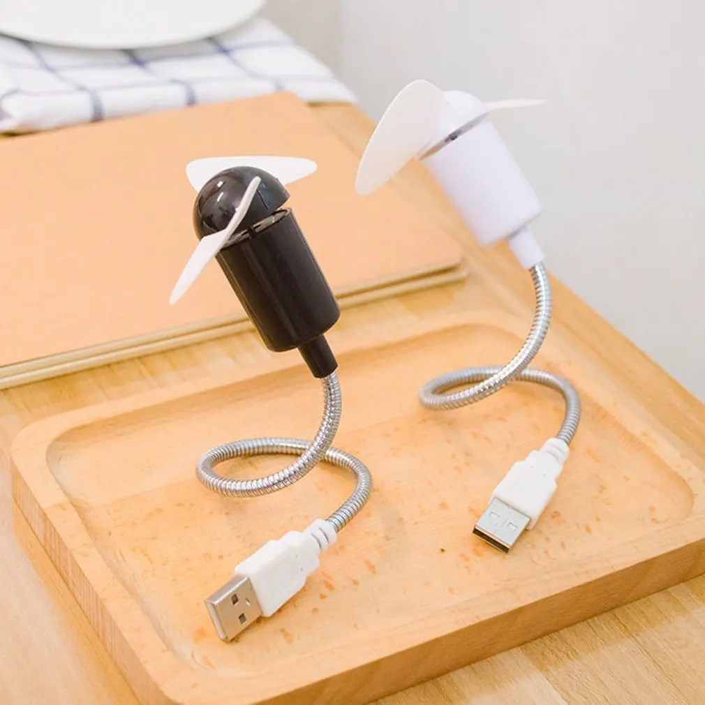 مروحة ثعبان صغير صامت لينة ورقة مروحة ماوس Usb للكمبيوتر مروحة انحناء بحرية صغيرة لينة ورقة ثعبان مروحة كاتمة للصوت