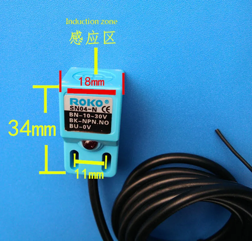 1PC High Quality Photoelectric Limit Switch Engraving Machine Mechanical Metal Induction Limiter Stroke Proximity Switch SN04-N