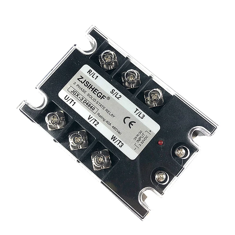 

Three-phase SSR 80DA/AA 3-32VDC/70-280VAC Three phase solid state relay output24-480VAC for industrial equipment