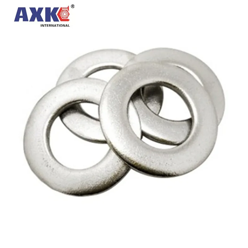 1/50/100pcs GB97 A2 304 Stainless Steel Flat Washer Plain Gasket for M1.6 M2 M2.5 M3 M4 M5 M6 M8 M10 M12 M16 M20 M24 Screw Bolt