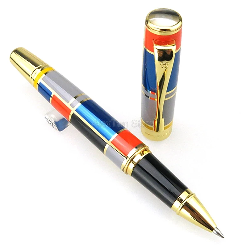 Hero 767 Creative Roller Ball Pen With Golden Trim Colored Great Writing Pen For Business Office & Home Gift Pens