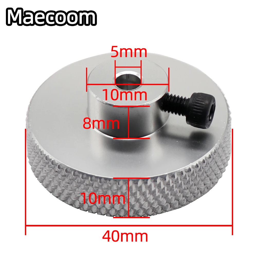 3D Printer Parts Extruder Knob Hand Screw Nut E Axis NEMA17 Stepper Motor Metal Handwheel 5mm Bore Size for  3D Ender 3 V2 CR-10