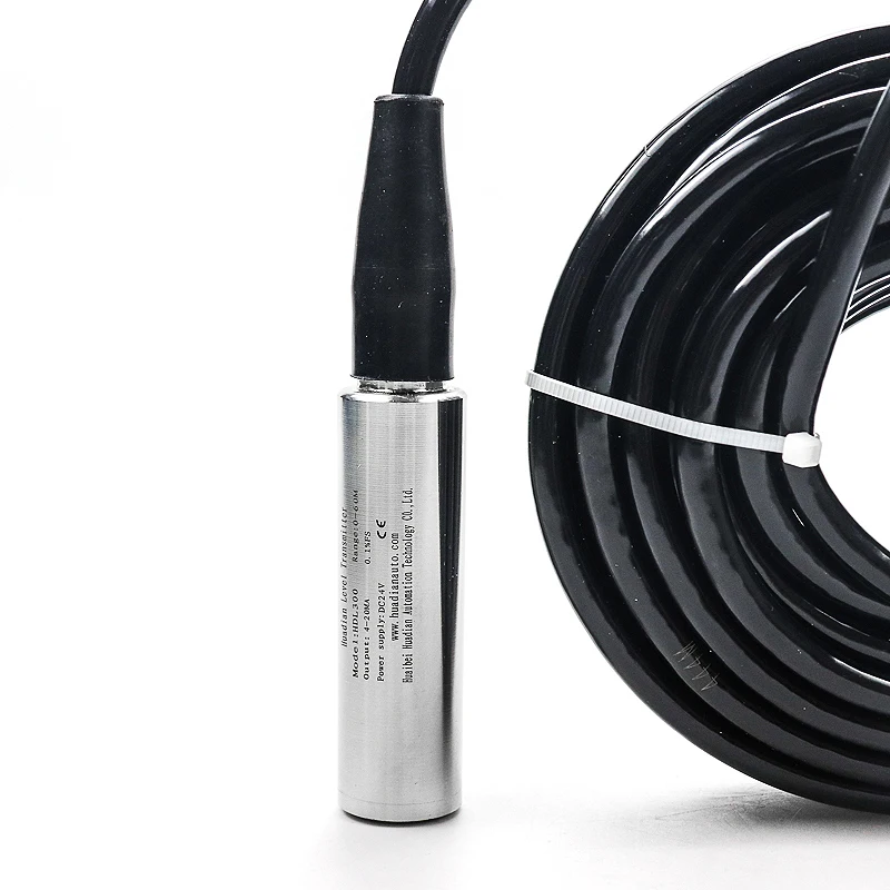 Sensor de nivel de agua para arduino, transmisor de tanque de agua de 4 a 20m, 24v con cable PUR