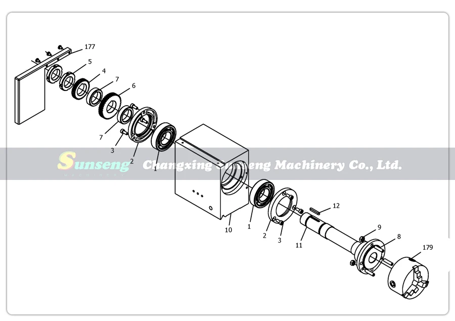 Gearbox Head Stock Casting For SIEG SC2-010 JET BD-X7 SOGI M1-350S Lathe Parts