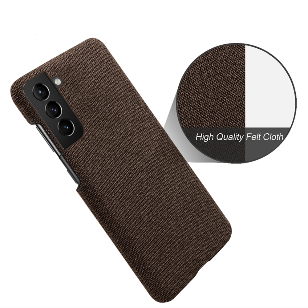 

Cloth Texture Fit Case For Samsung S21 FE 5G S21 Plus Funda Luxury Febric Antiskid Cover For Galaxy S21 Ultra S21+ S21fe 5G Capa